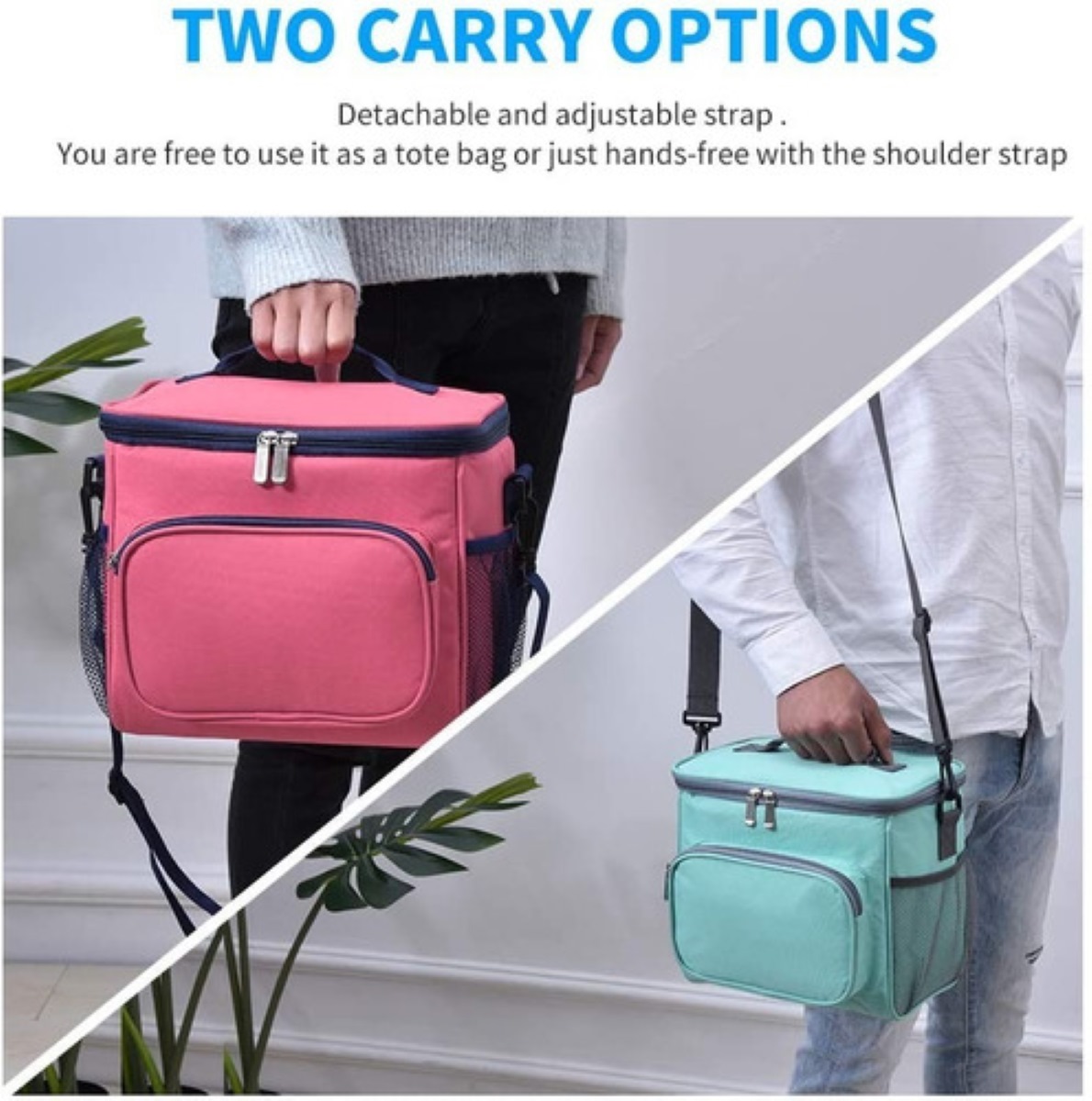 Lonchera Térmica de Gran Capacidad Rosa 