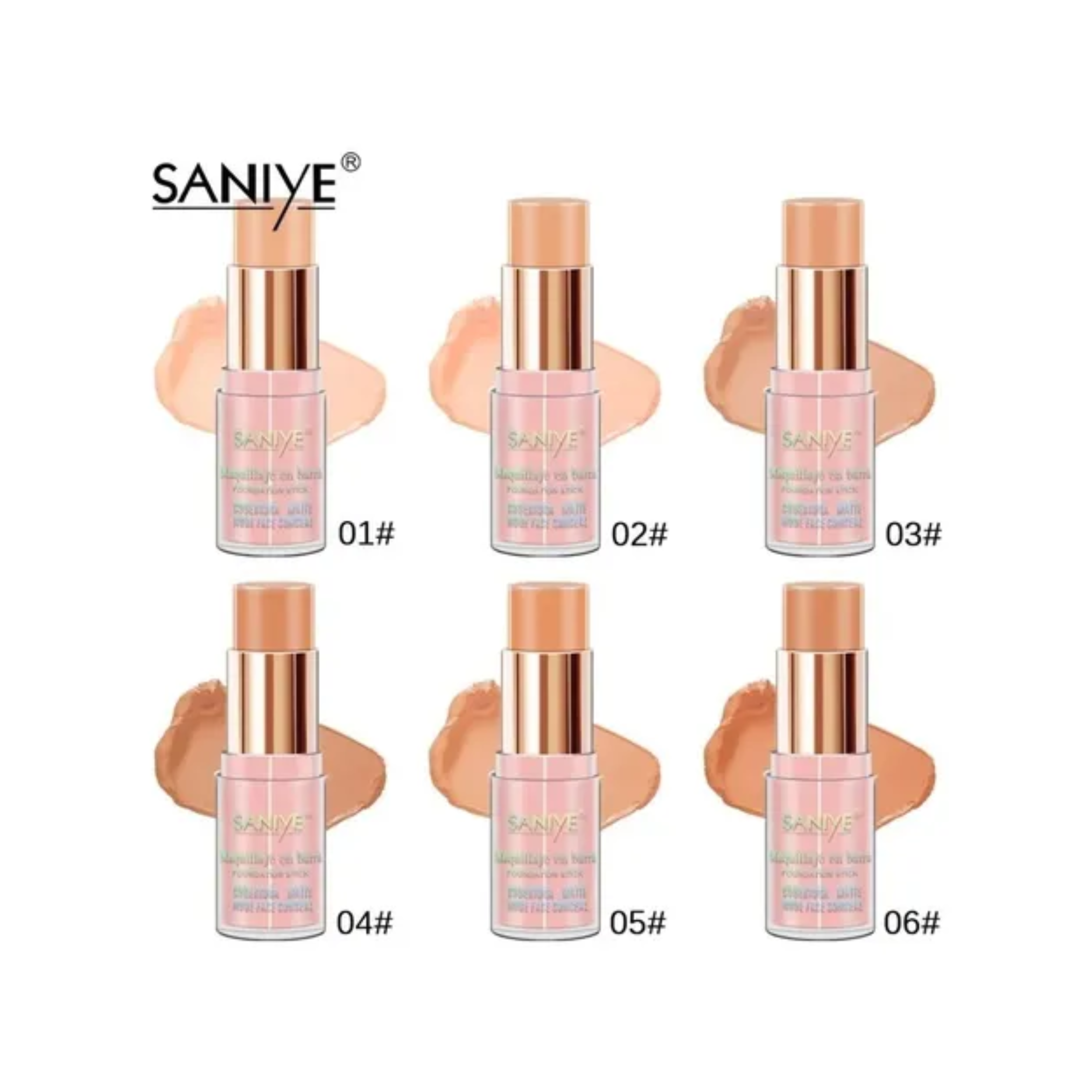 Maquillaje En Barra Saniye Nude Corrector Cobertura Matte 04