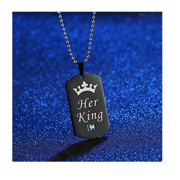 Collar Pareja Con Bolsa De Regalo Aniversario Memorial 2pcs