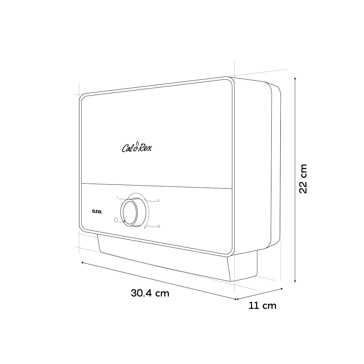 Calentador de agua Calorex eléctrico Eleva 12 V2