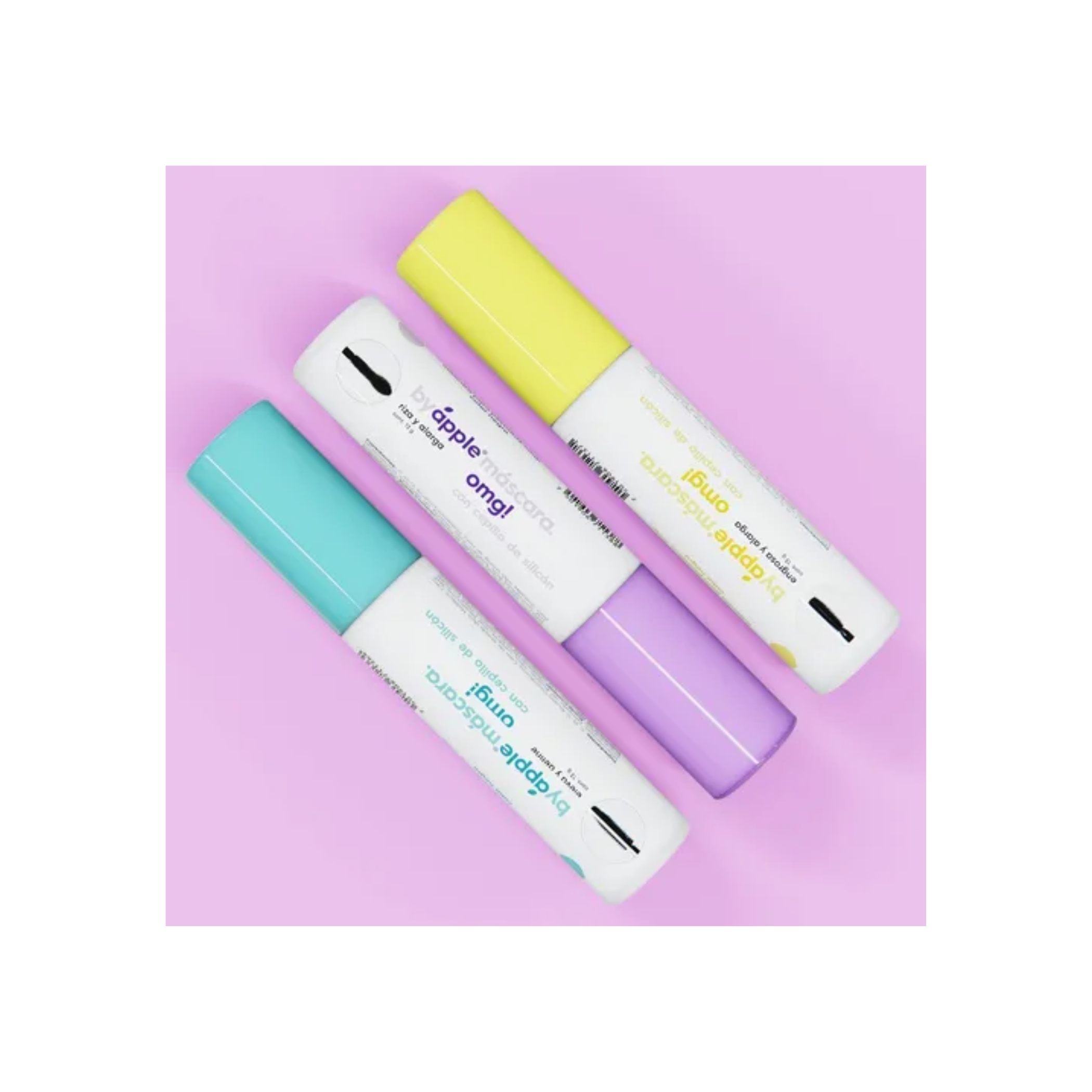 Máscara De Pestañas Omg! Eye Lashes By Apple 3x Volumen Engrosa y Alarga