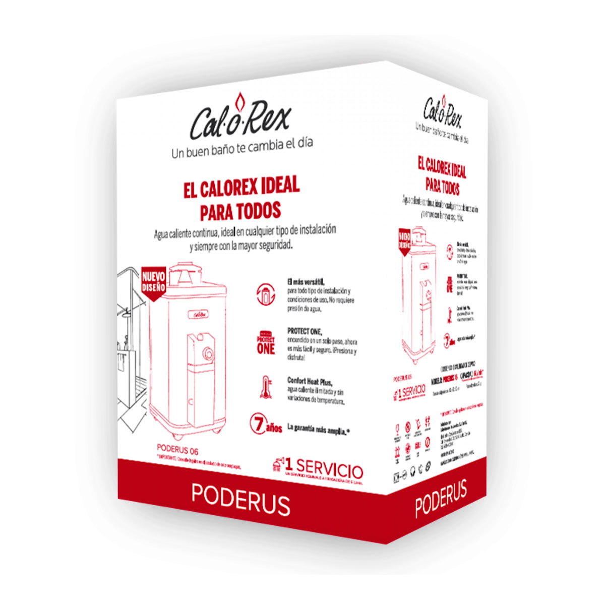 Calentador de agua Calorex de paso PODERUS 06 Natural