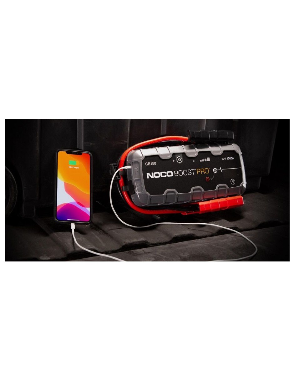 NOCO Boost Pro GB150 3000A 12V Arrancador de baterías de Litio