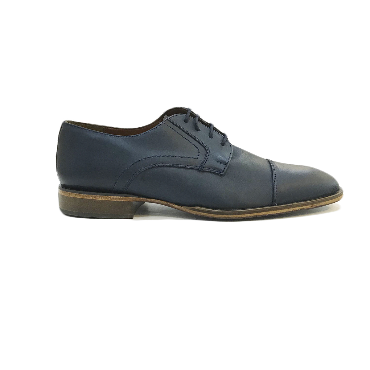 Zapatos azules Hombre Evolucion Piel Derby