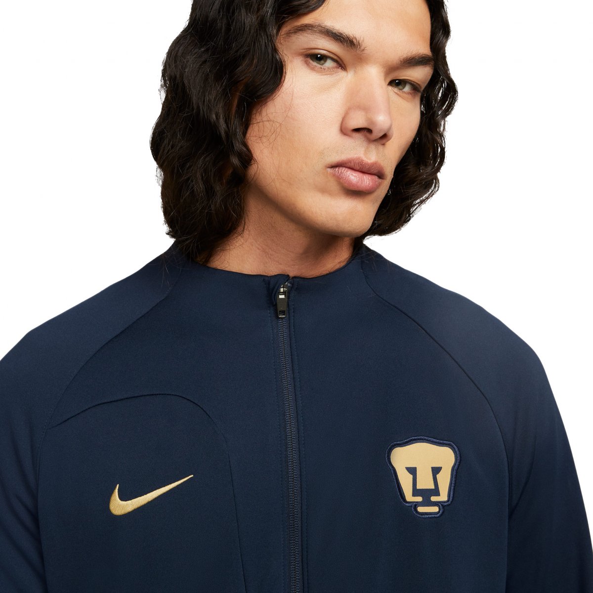 Chamarra Nike Pumas UNAM para Hombre Azul y oro