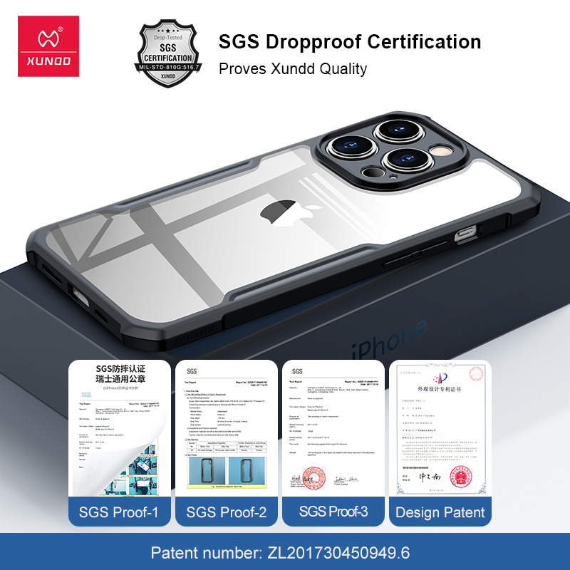 Funda para iPhone 14 Pro Max 6.7" Xundd Bolsas de Aire Contra Golpes