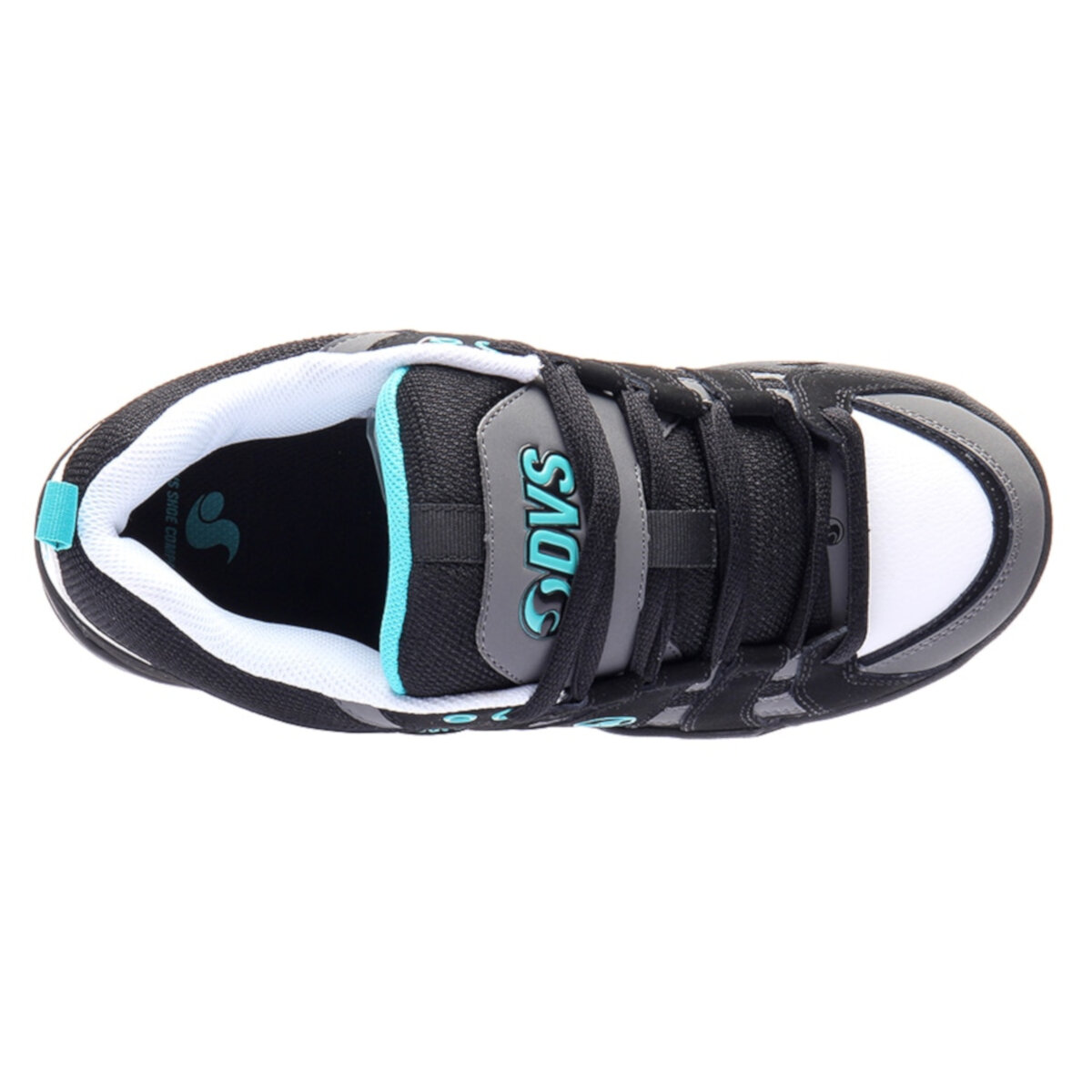 Tenis DVS Primo 001  BLACK CHARCOAL TURQUOISE NUBUCK.