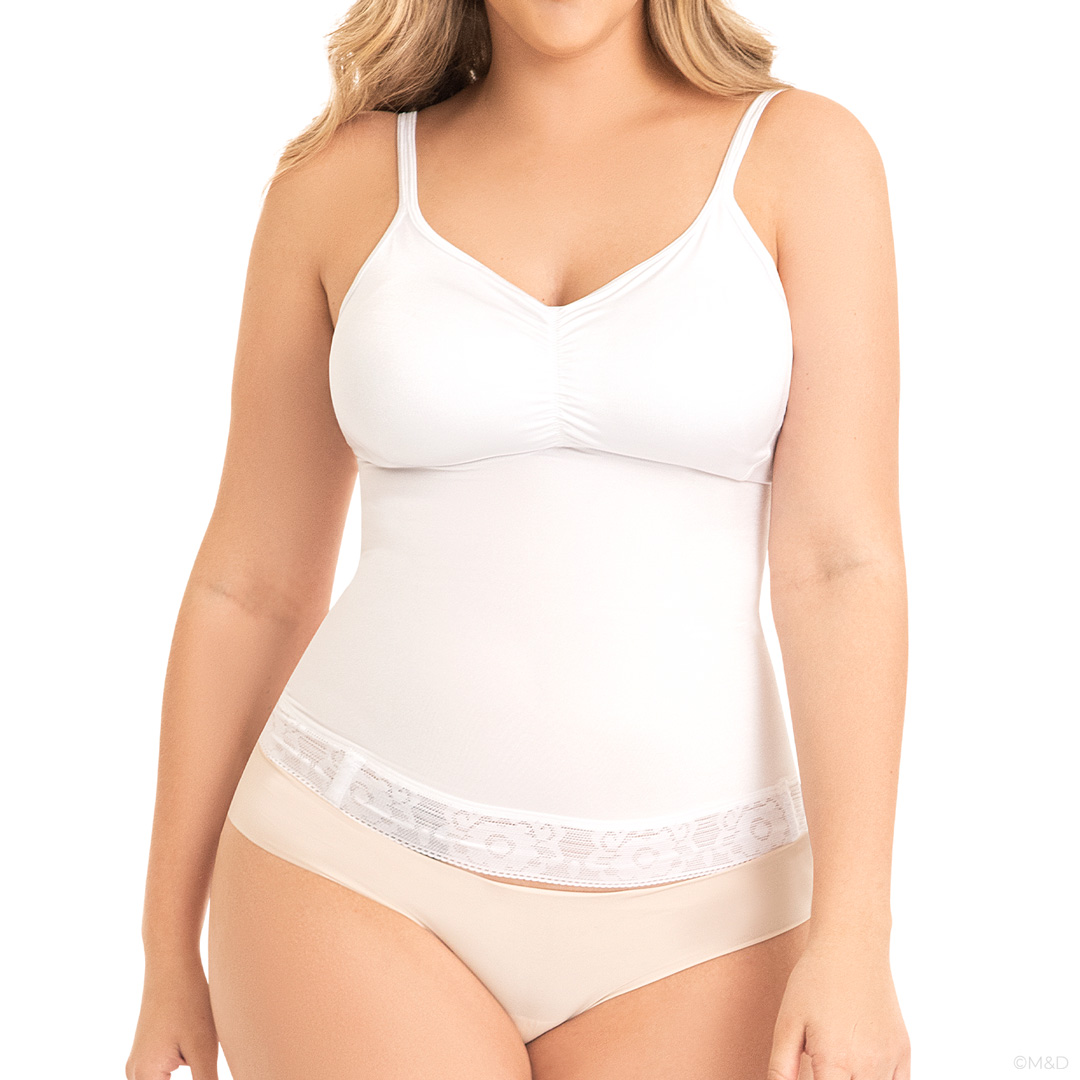 Faja Blusa Myd Básica, Espalda Cubierta Con Tiras Ajustables