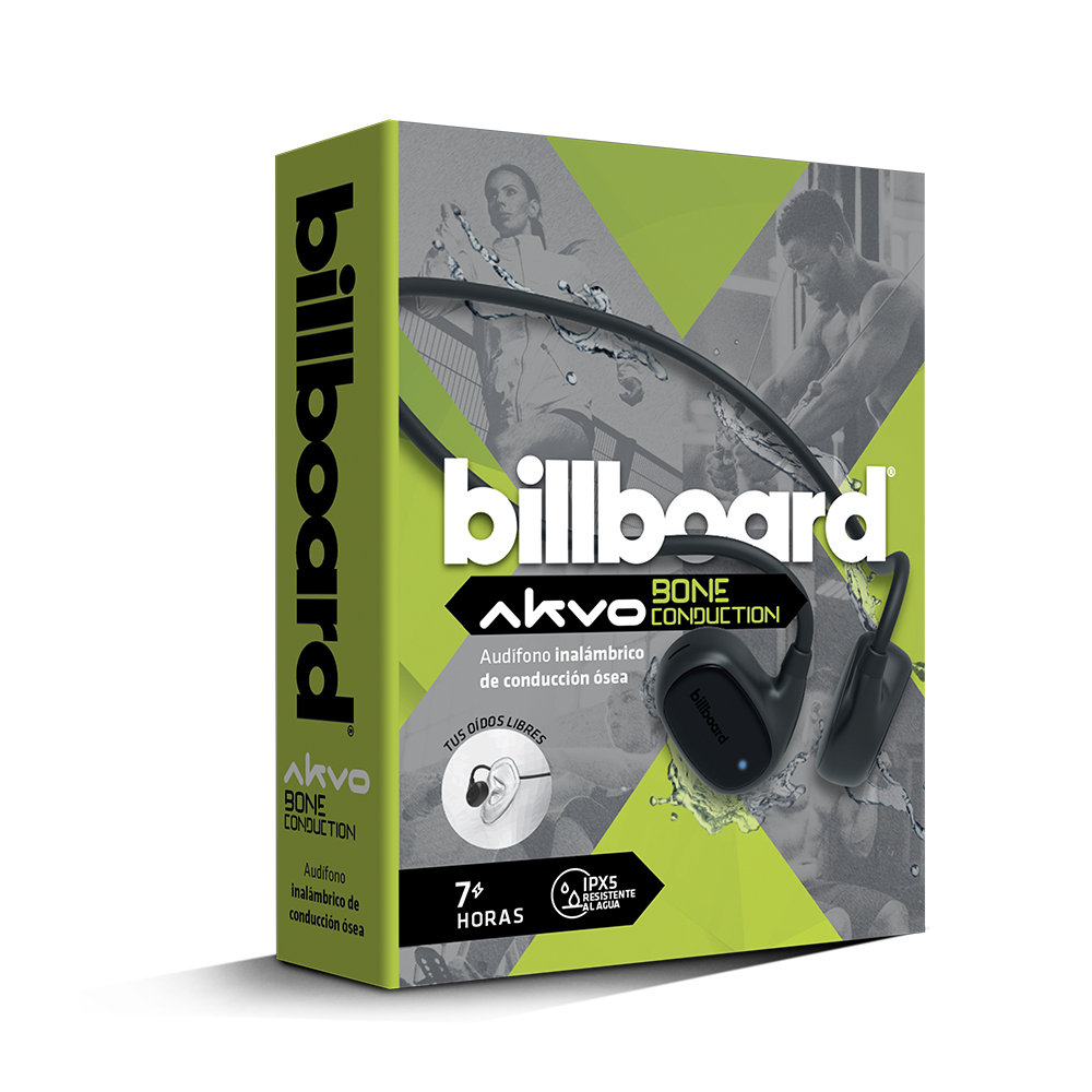 Audífonos Inalámbricos Bone Conduction Akvo Billboard Color Negro