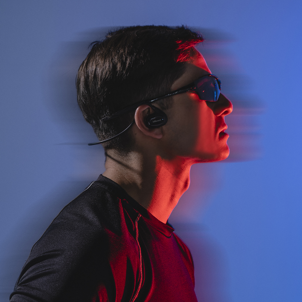 Audífonos Inalámbricos Bone Conduction Akvo Billboard Color Negro