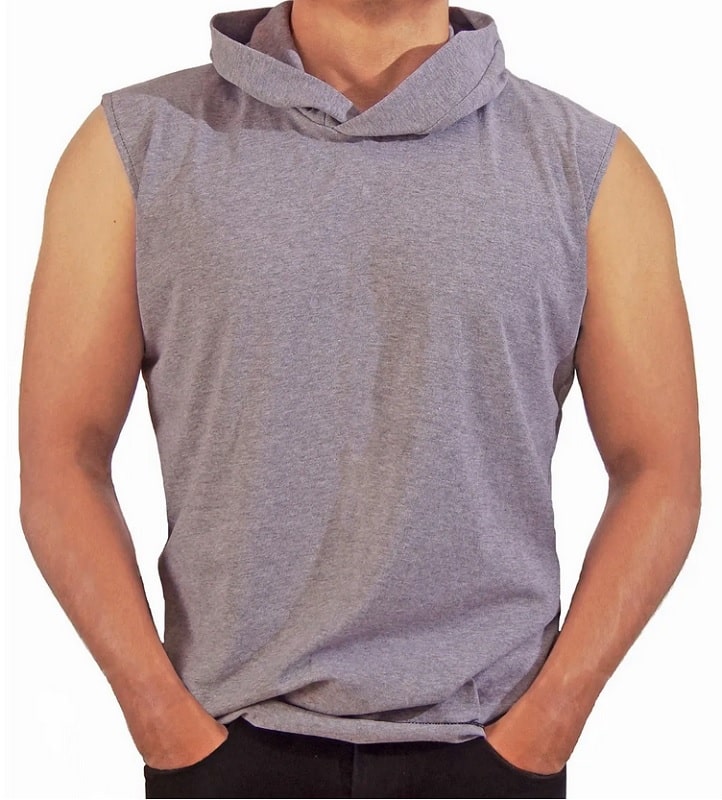 Playera Sin Manga Con Gorro De Hombre 5 Piezas camiseta.