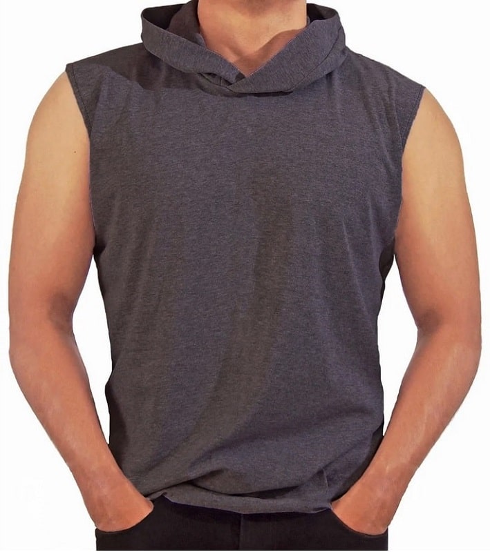 Playera Sin Manga Con Gorro De Hombre 5 Piezas camiseta.