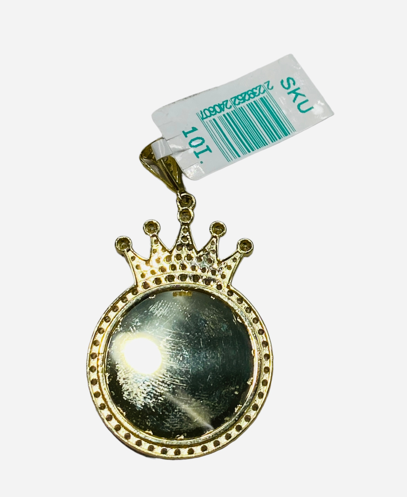 Hermoso dije de espejo de Blanca nieves en oro de 10 kilates 