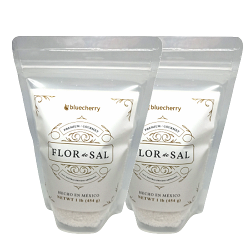 2 Flor De Sal Premium Gourmet Baja Sodio Pack 2 Bolsas De 454 Gr