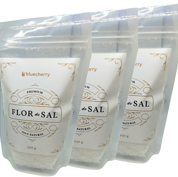 Pack Flor De Sal Premium Gourmet Natural 3 Bolsas De250 Gr