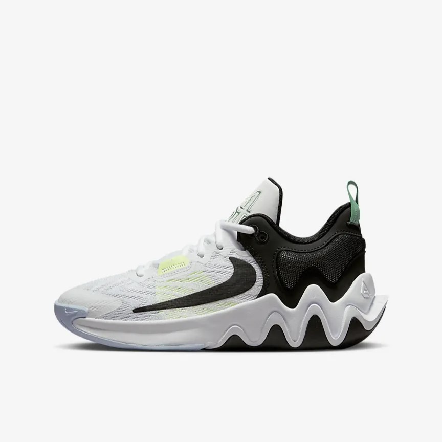 Tenis Nike Giannis 2 Blanco Negro de Niños Original