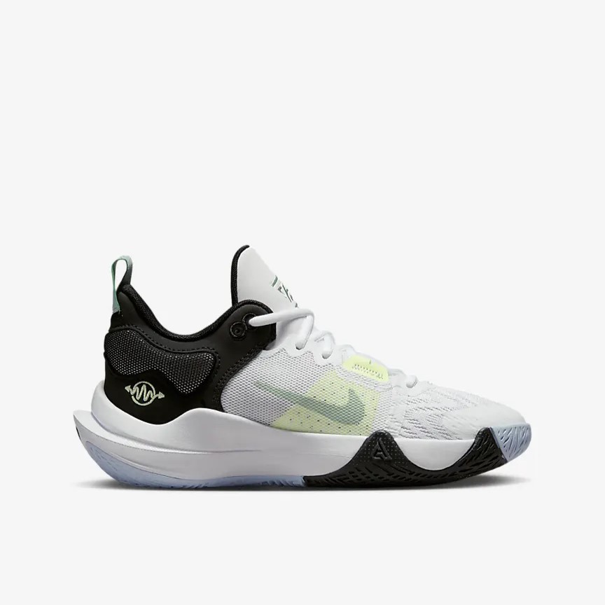 Tenis Nike Giannis 2 Blanco Negro de Niños Original