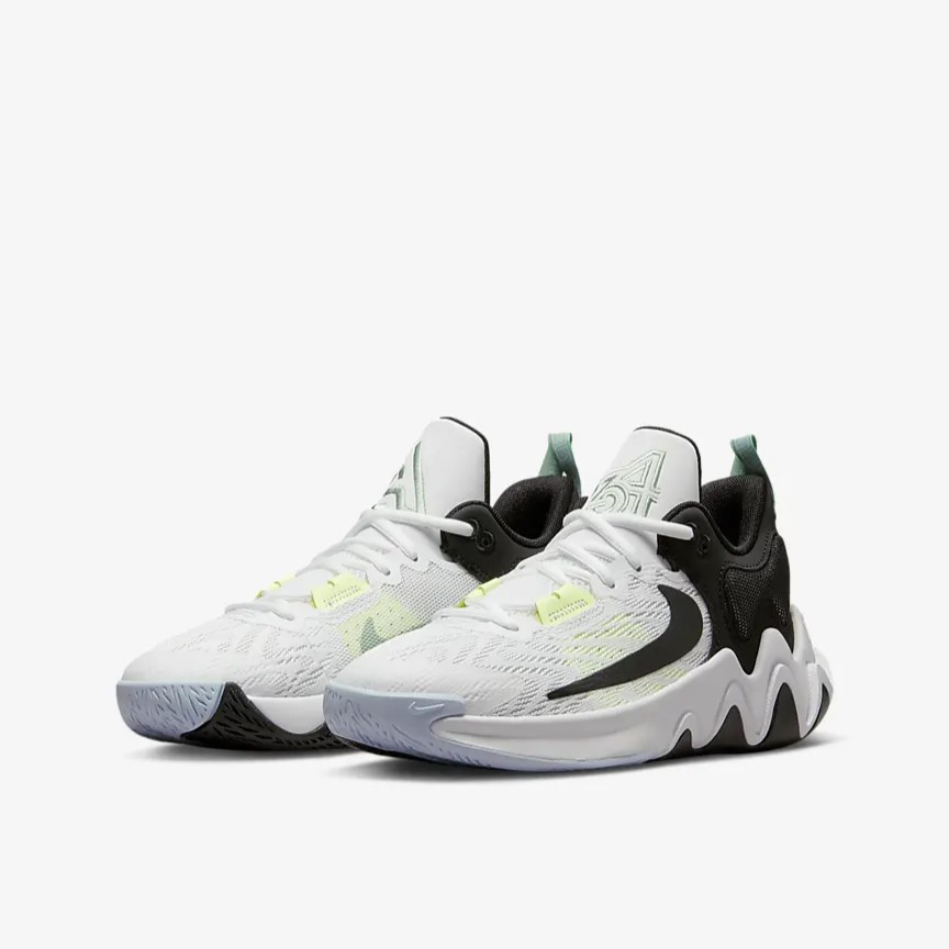 Tenis Nike Giannis 2 Blanco Negro de Niños Original