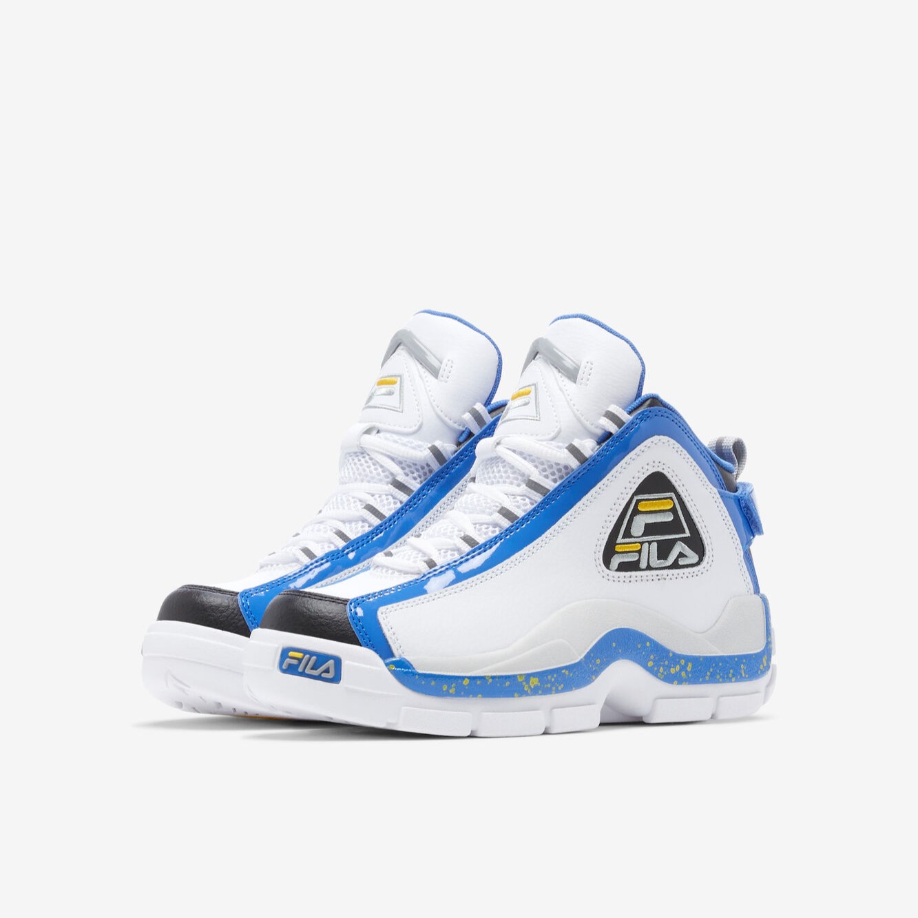 Tenis Fila Grant Hill 2 Blanco Azul de Niños Original