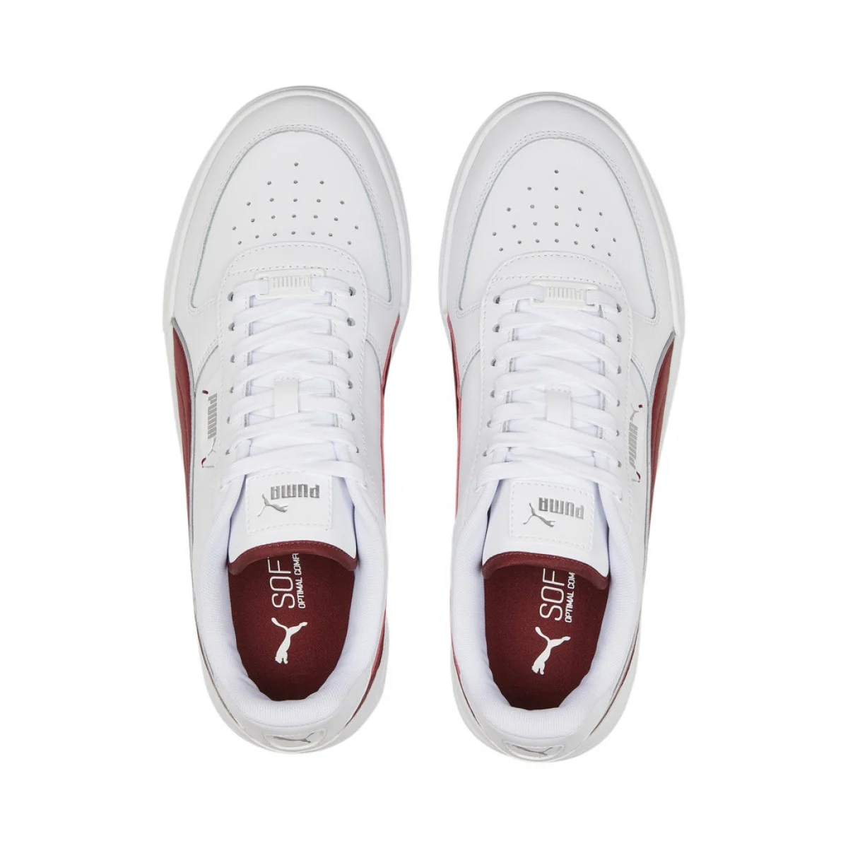 Tenis Puma Caven Dime Blanco Vino de Caballero Original