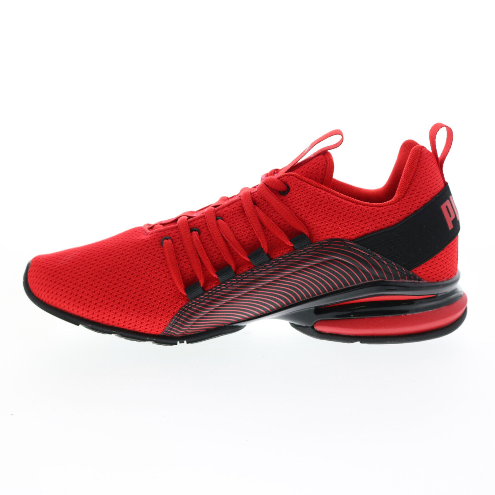 Tenis Puma Axelion Stripe Rojo Negro de Niños Original