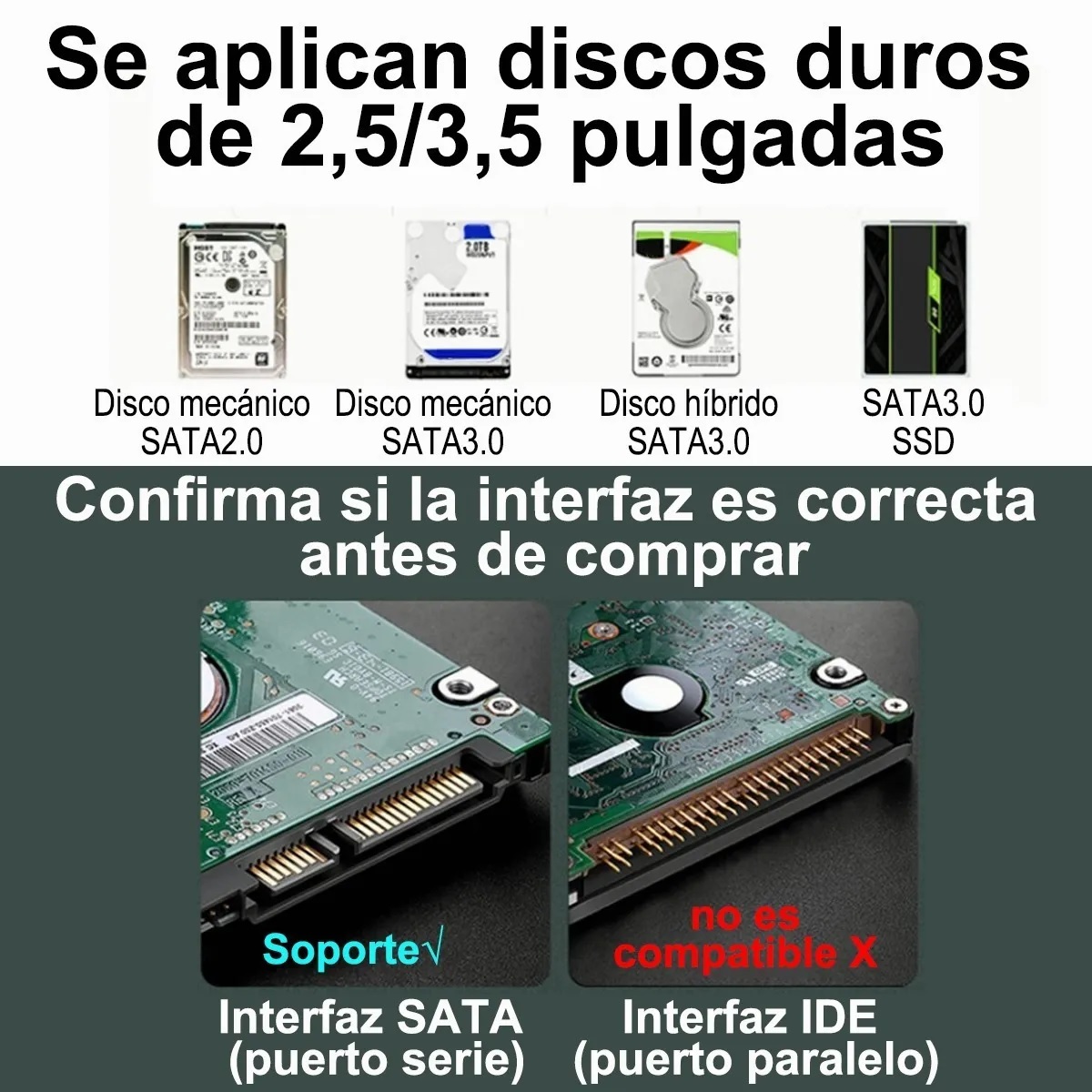 Cable Adaptador Usb 3.0 A Sata Para Disco Duro 2.5 /3.5