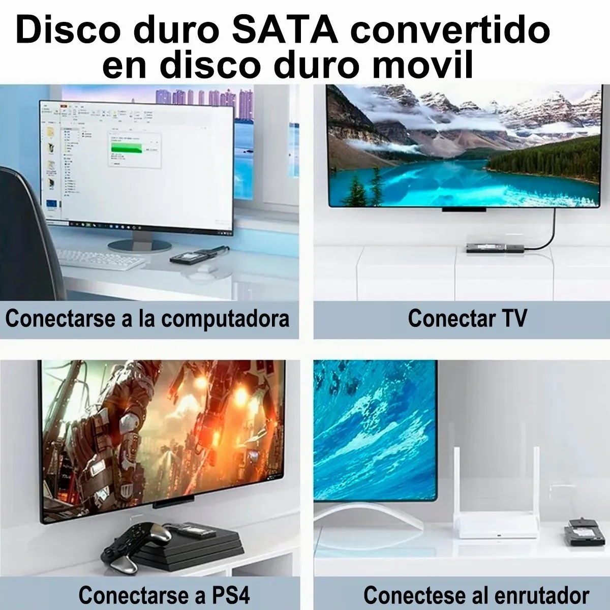 Cable Adaptador Usb 3.0 A Sata Para Disco Duro 2.5 /3.5