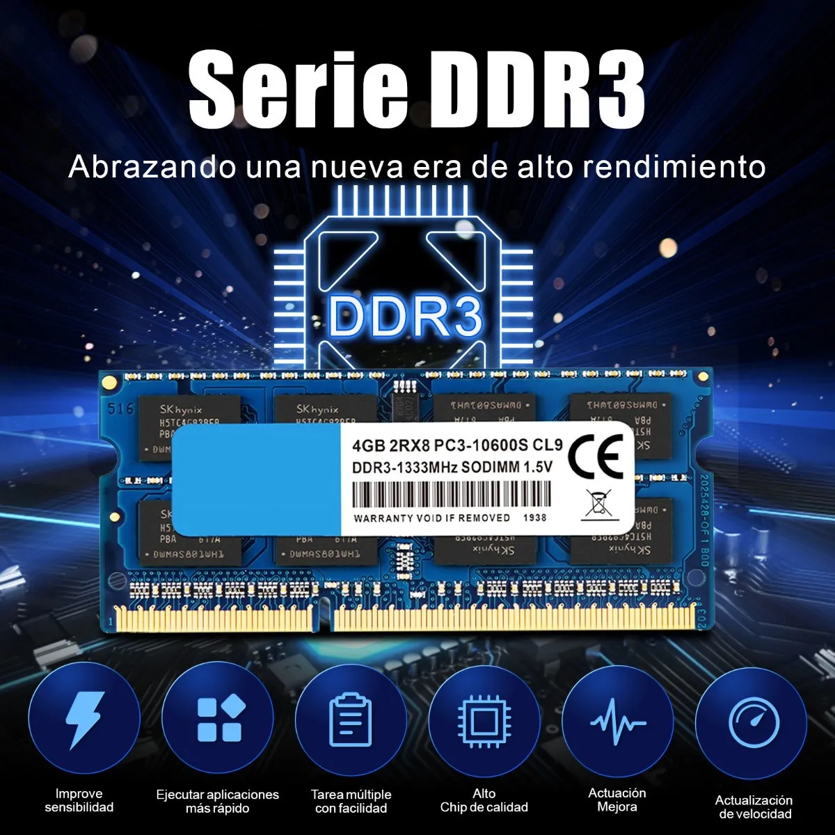 Memoria Ram Tecmiyo 4gb Ddr3-1333