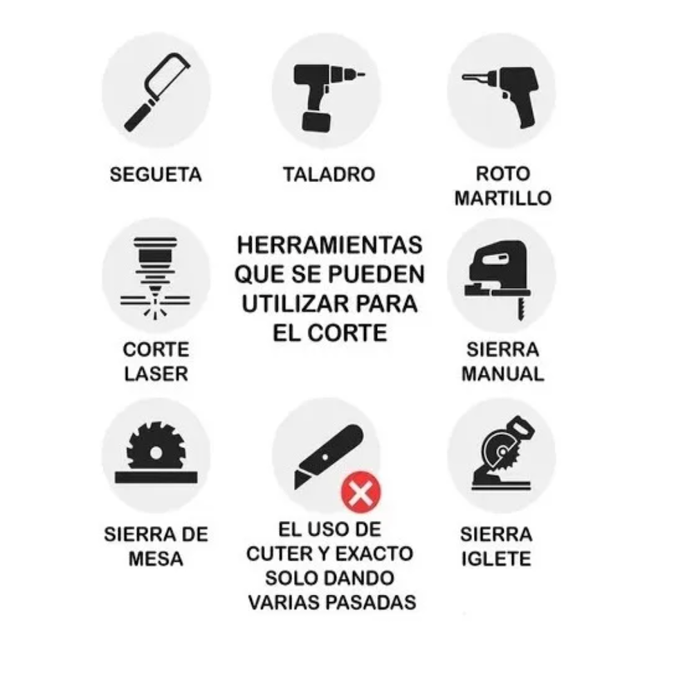 1pz Lamina De Acrílico Transparente 30cmx30cm 3mm Art10500