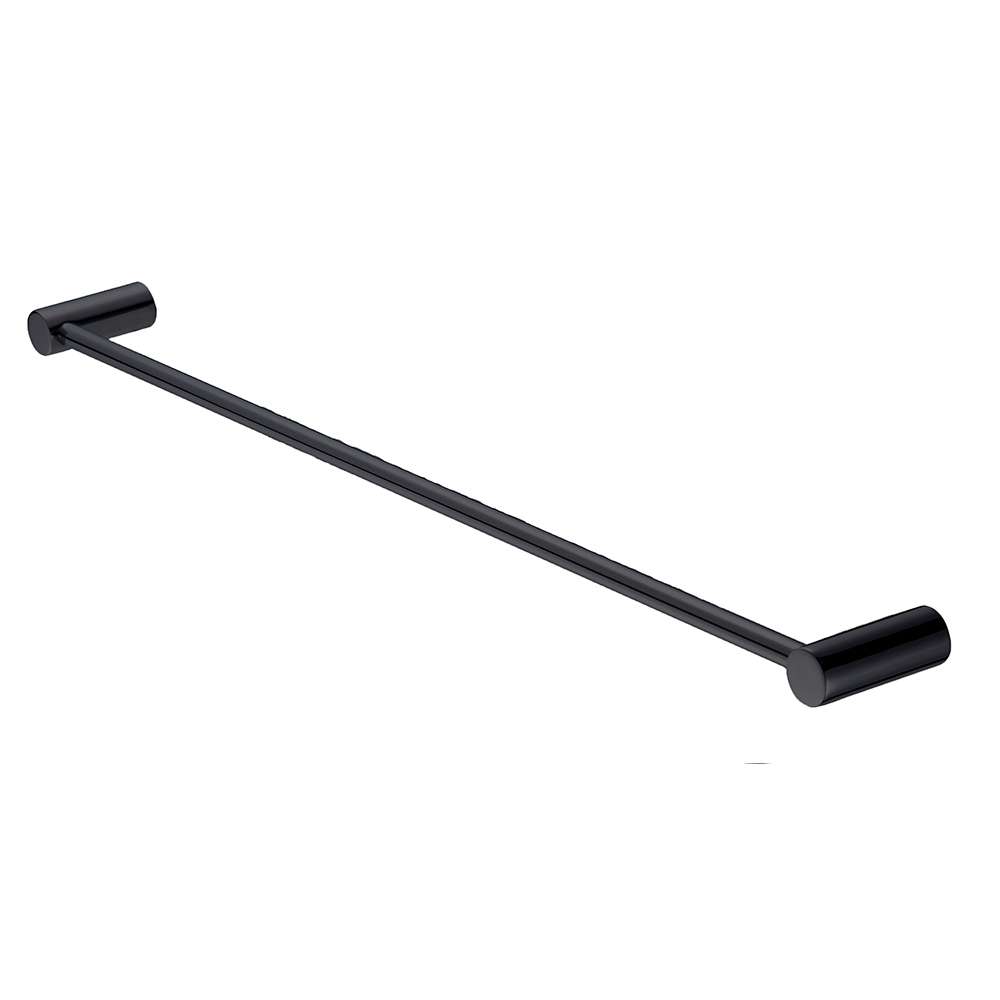 Juego De Baño 7 Piezas Con Repisa Vidrio Templado Negro Mate