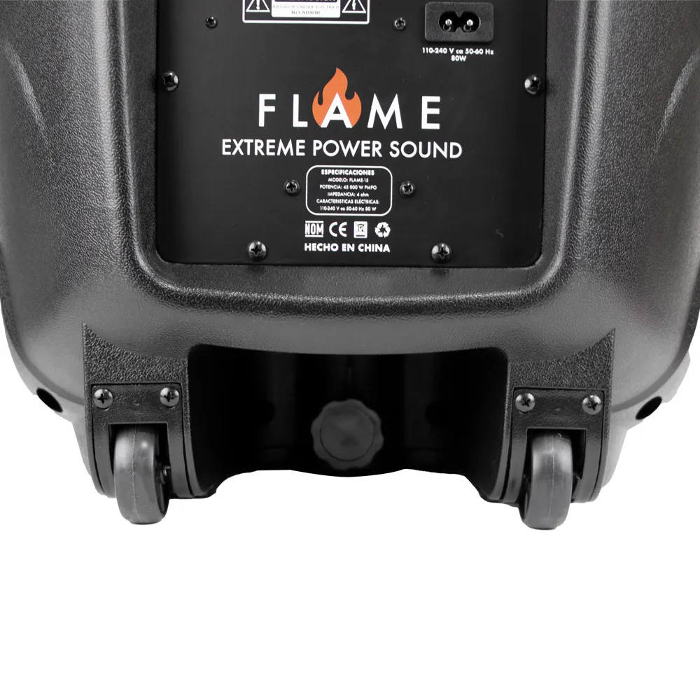 Bocina Bafle Bluetooth 15" Hyper Beast FLAME 600W RMS Luz