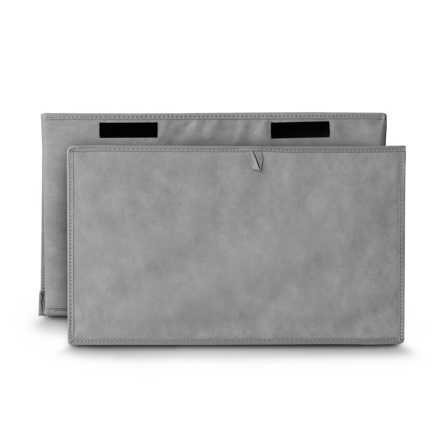 Cesto de ropa sucia con tapa gris