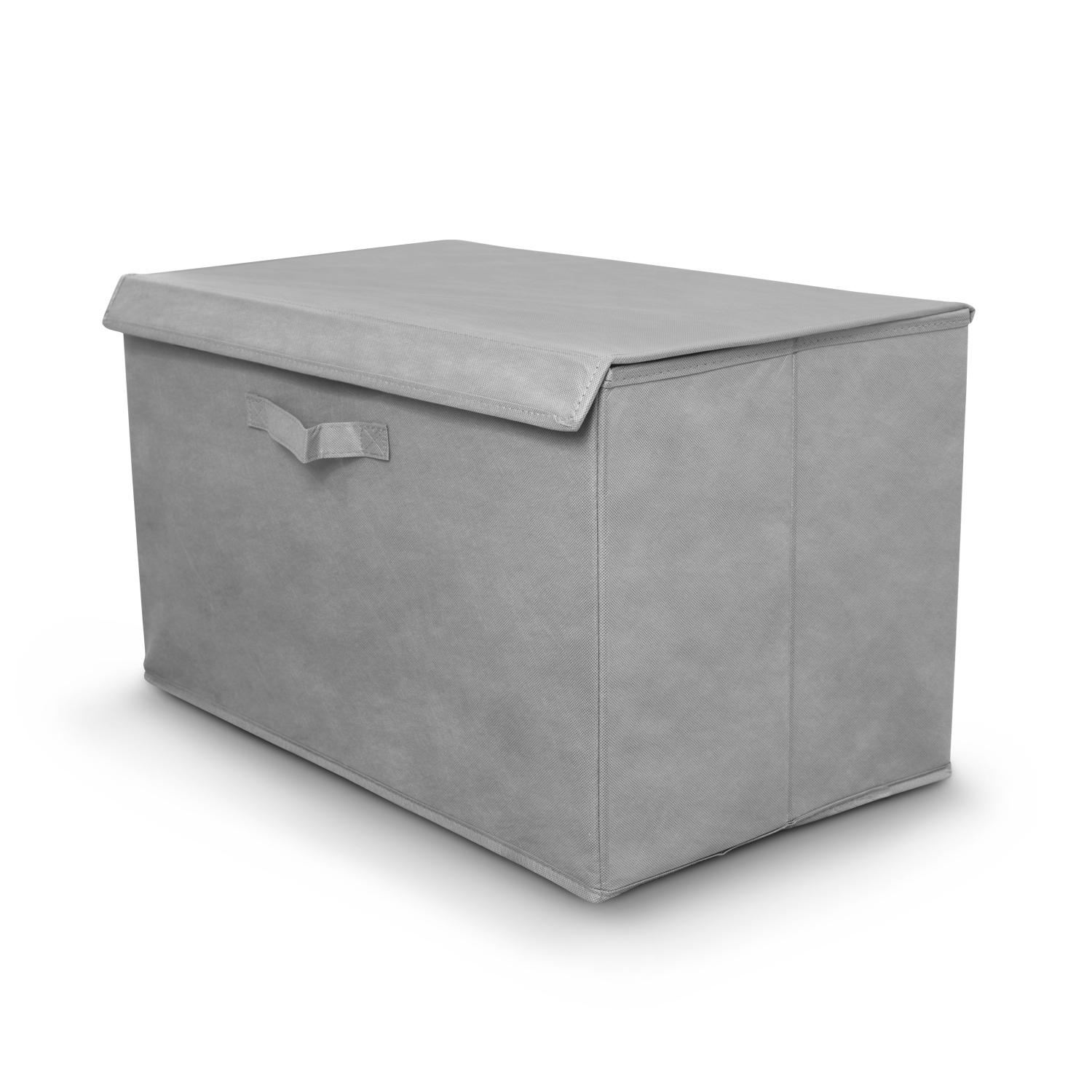 Cesto de ropa sucia con tapa gris