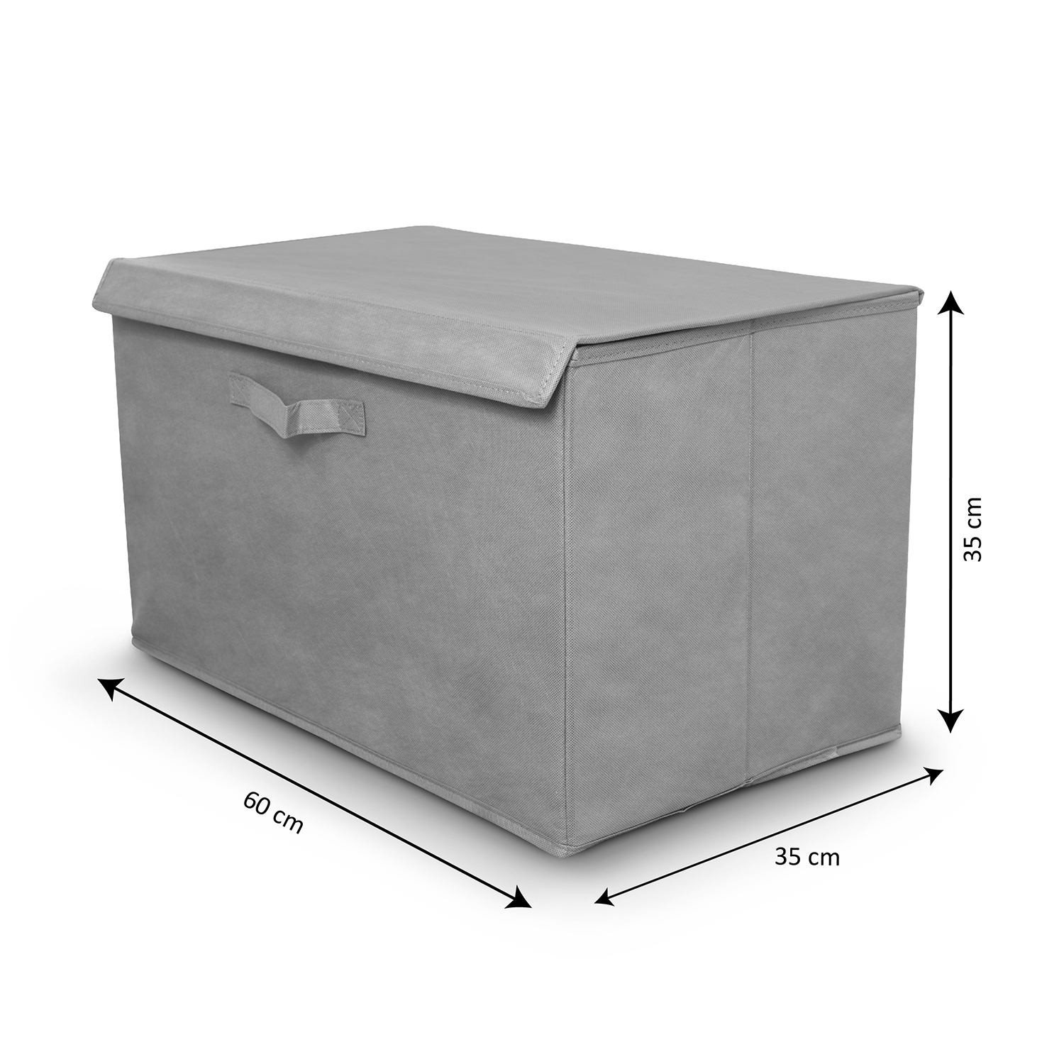 Cesto de ropa sucia con tapa gris