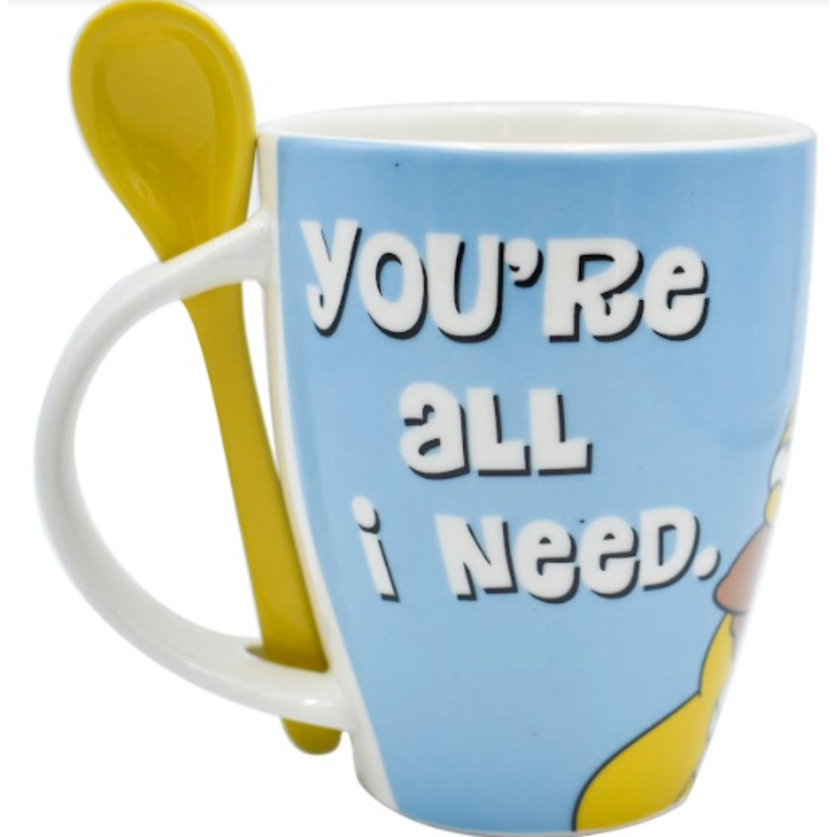 Fun Kids 1738-205 Set Tazas Cerámica Simpsons Homero & Marge con cuchara 310ml