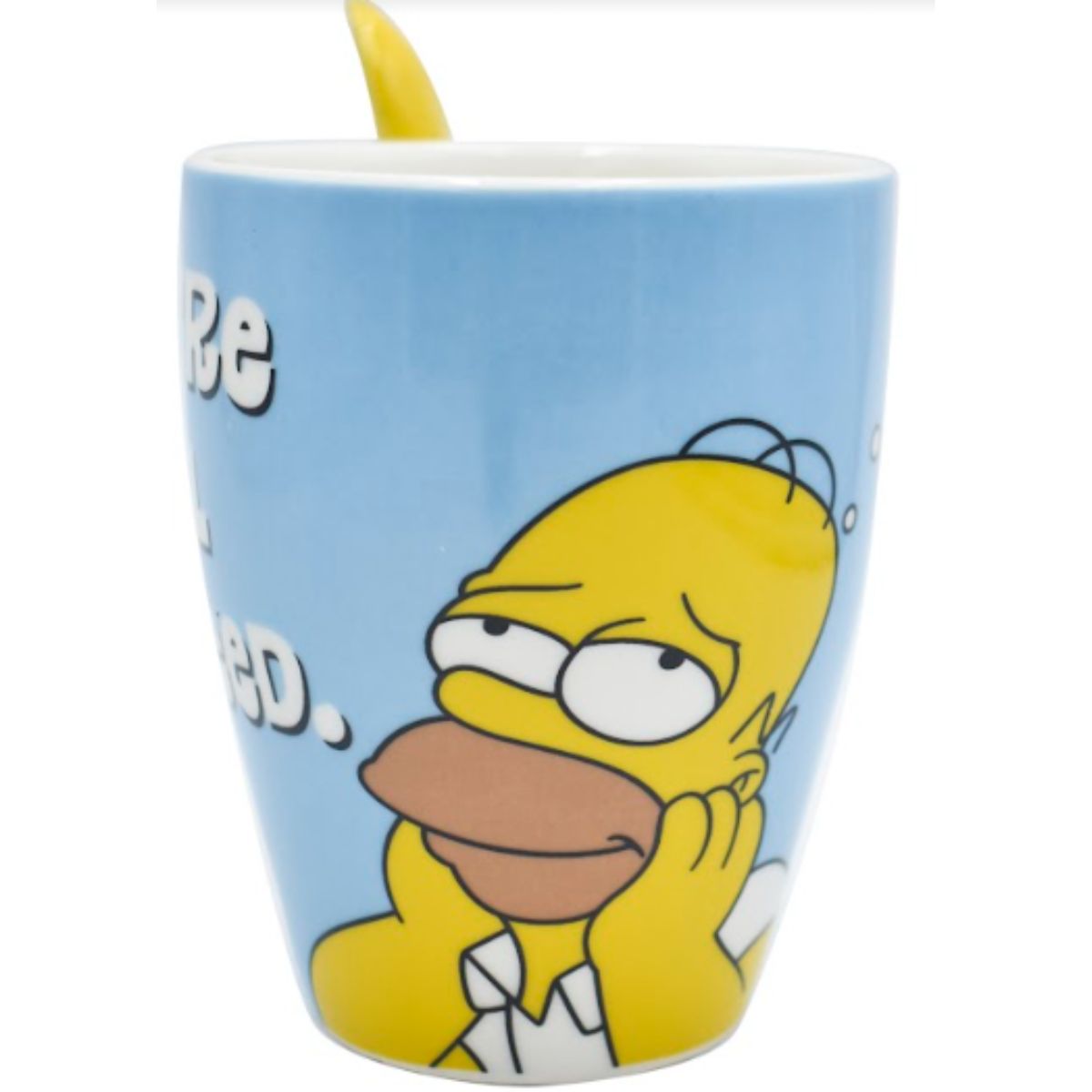Fun Kids 1738-205 Set Tazas Cerámica Simpsons Homero & Marge con cuchara 310ml