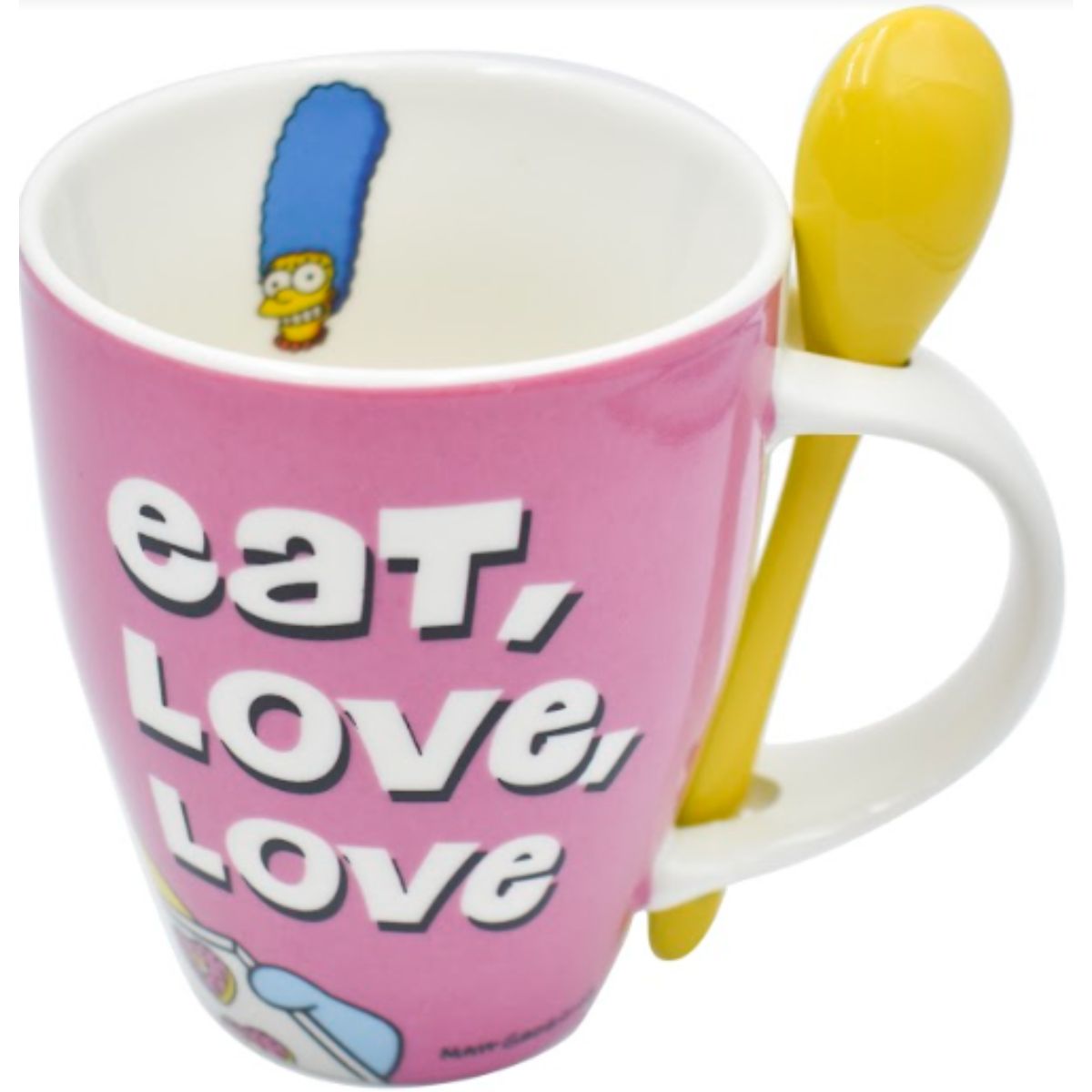 Fun Kids 1738-205 Set Tazas Cerámica Simpsons Homero & Marge con cuchara 310ml