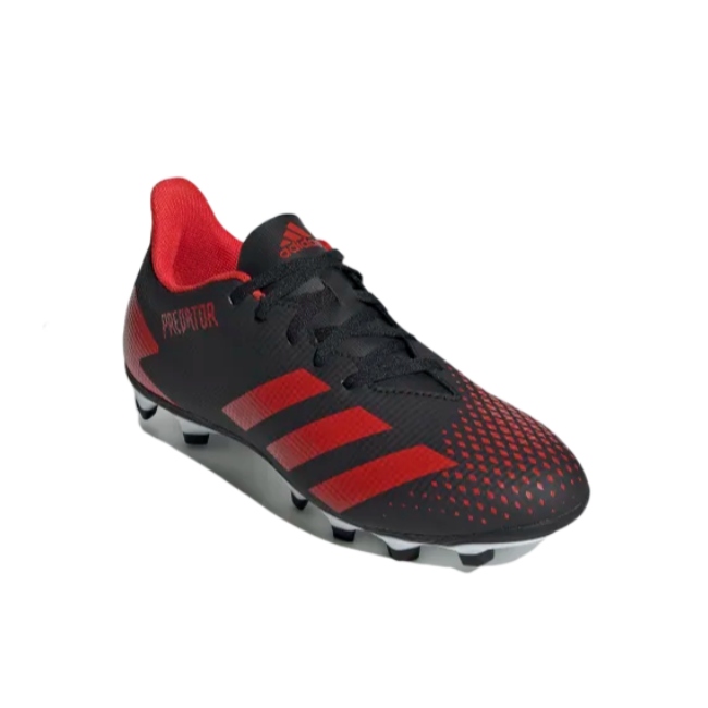 Tenis Adidas de Futbol Predator 20.4 FXG Negro-Rojo/Hombre EE9566