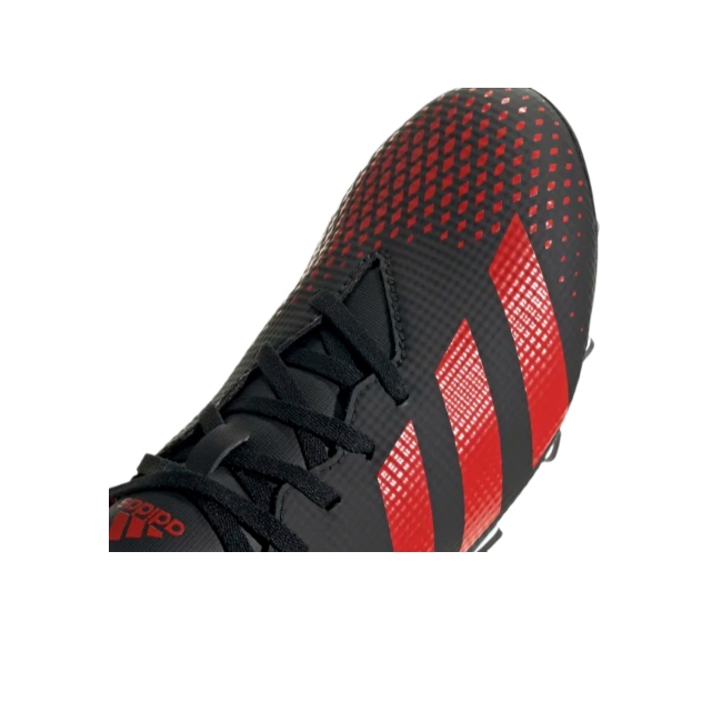 Tenis Adidas de Futbol Predator 20.4 FXG Negro-Rojo/Hombre EE9566