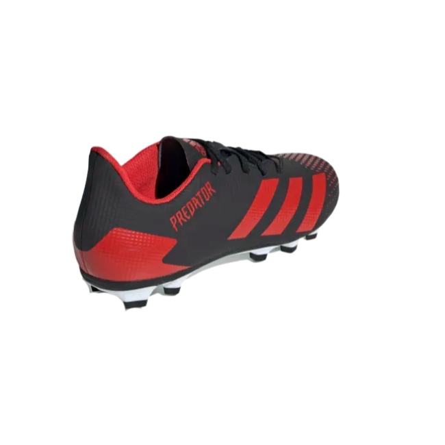 Tenis Adidas de Futbol Predator 20.4 FXG Negro-Rojo/Hombre EE9566