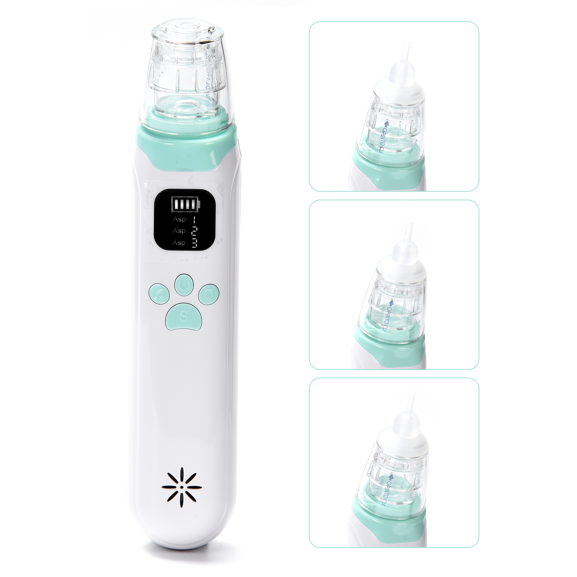 Aspirador Nasal Para Bebe Limpiador Electrico Usb Recargable