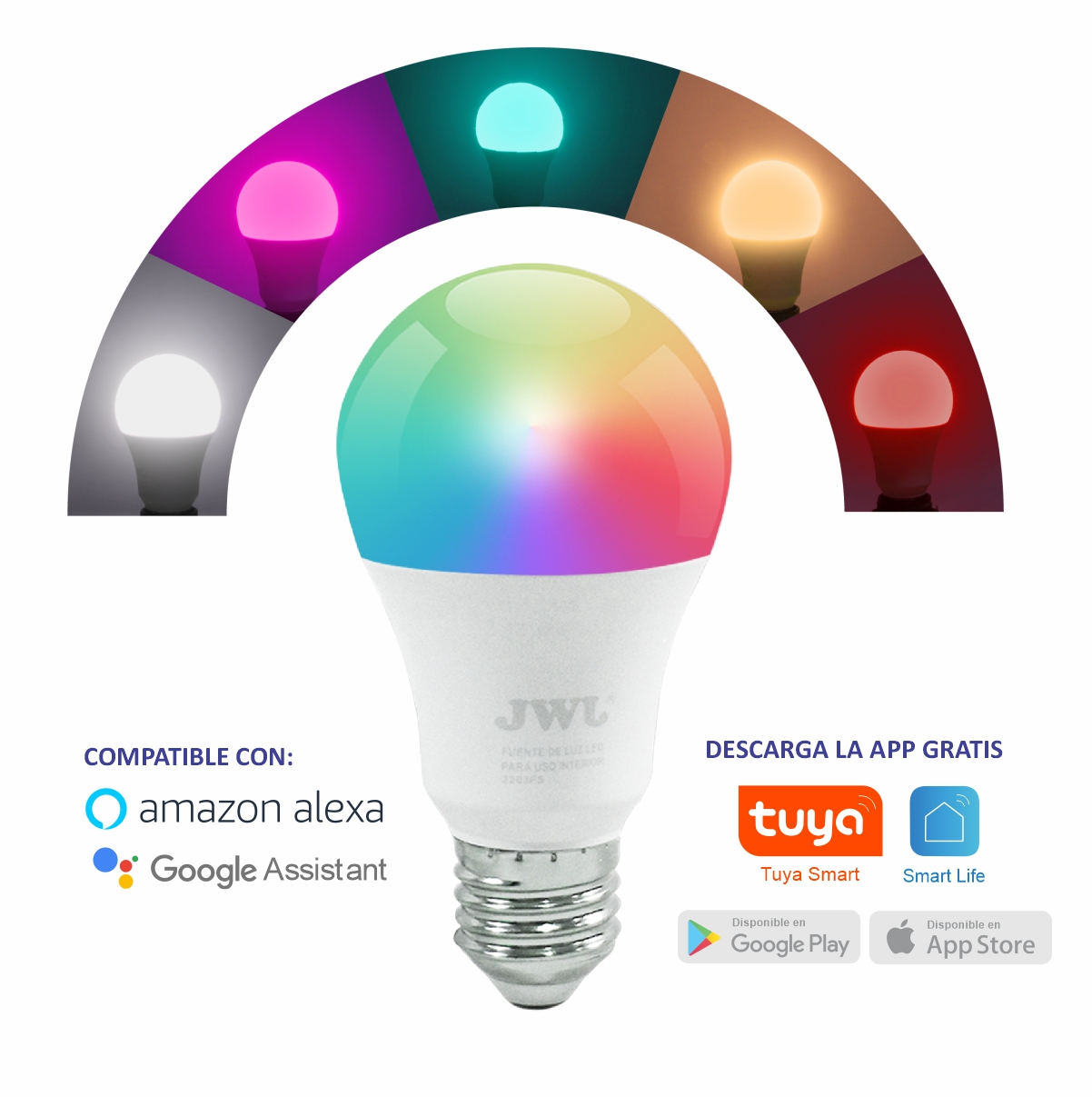 Foco LED de alta potencia tipo T - Iluminacion LED JWJ Comercial México