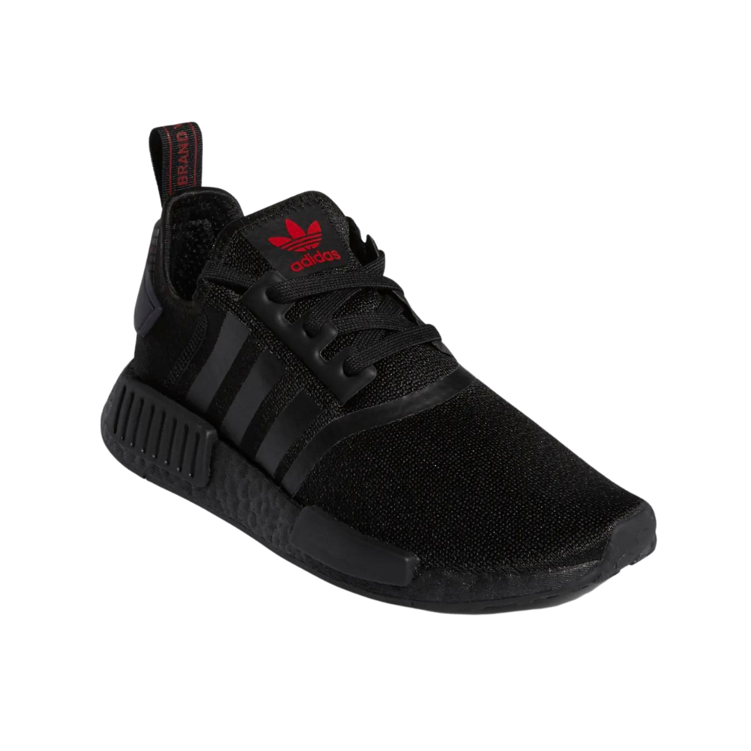 Tenis Deportivos Adidas NMD_R1 Negros con Rojo para Dama 5.5 MX 8 1/2 US