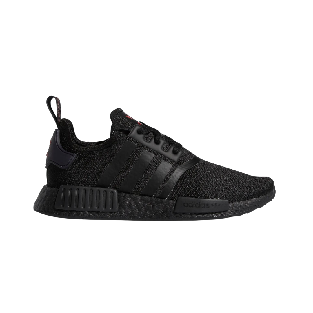 Tenis Deportivos Adidas NMD_R1 Negros con Rojo para Dama 5.5 MX 8 1/2 US