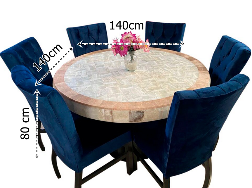 Comedor Circular Onix 6 Plazas