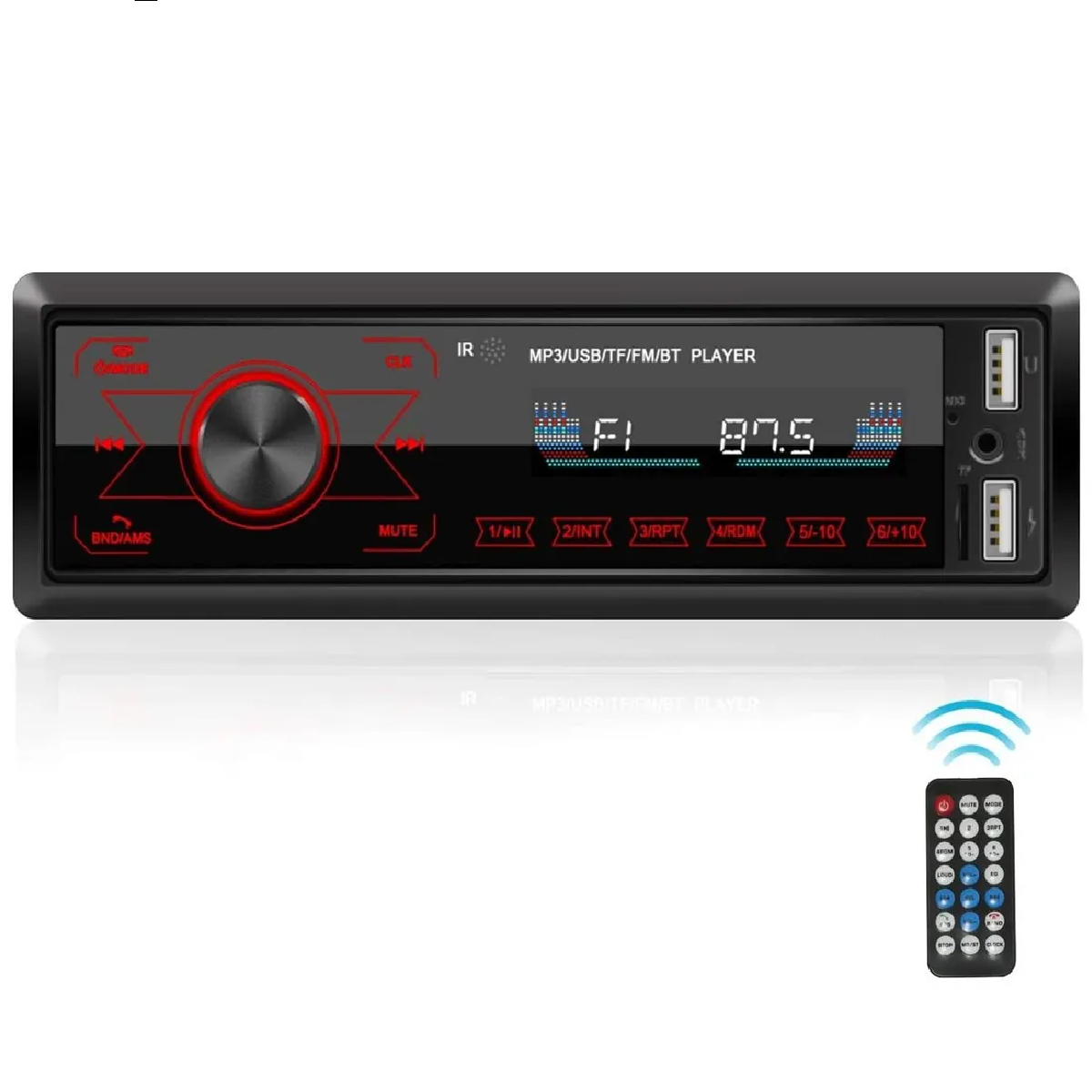 Estéreo Para Auto Con Pantalla Táctil Y Entrada Aux Usb Sd