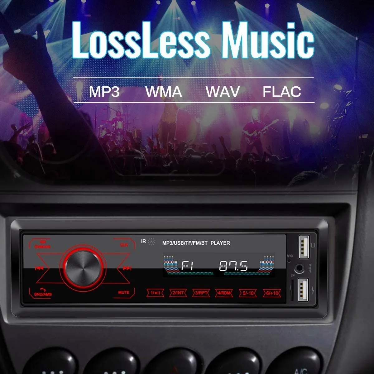 Estéreo Para Auto Con Pantalla Táctil Y Entrada Aux Usb Sd