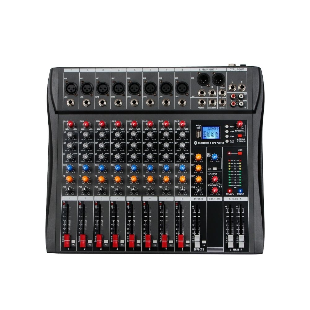 Mezcladora Mixer De 8 Canales 16 Efectos xtuga Ct80s