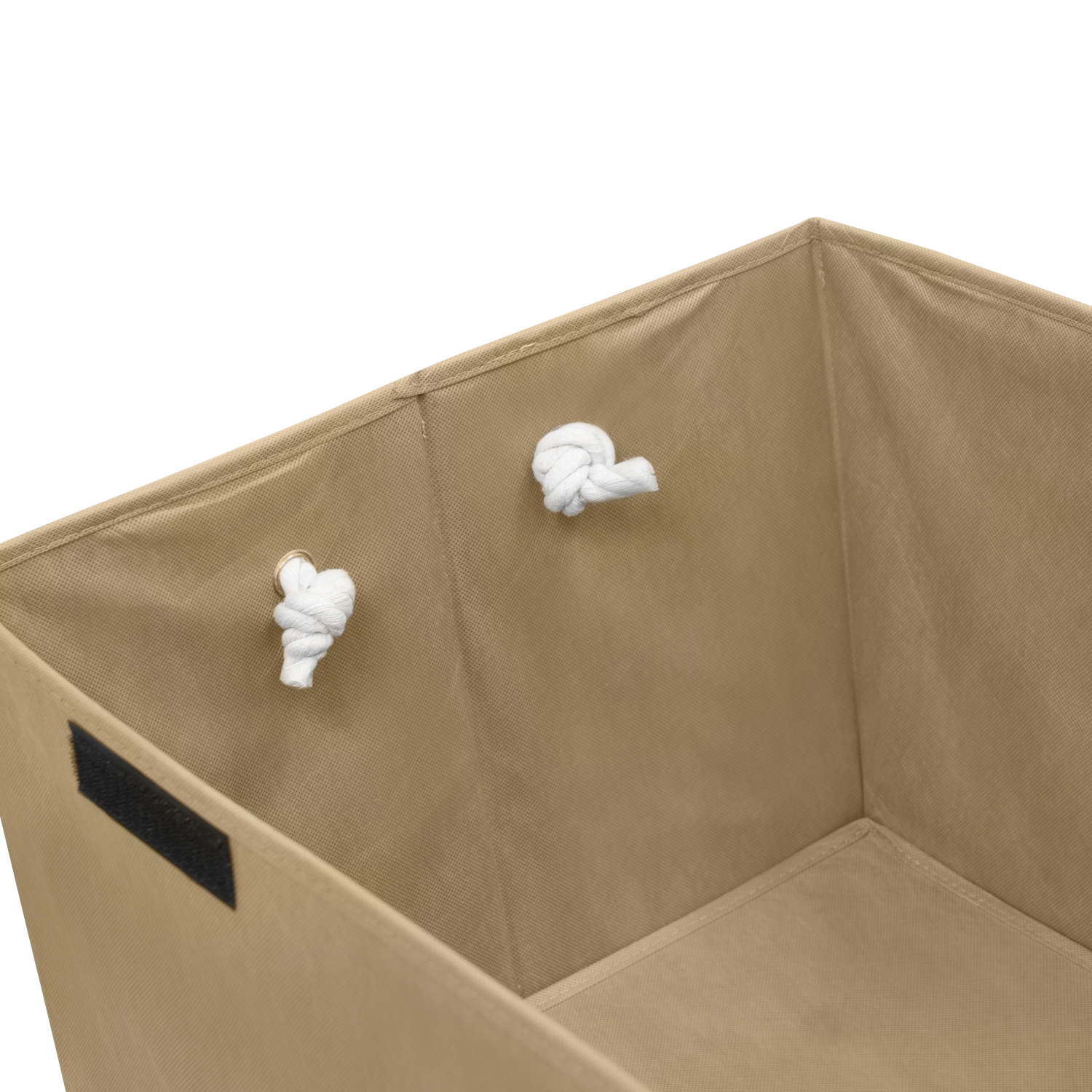 Cesto de ropa sucia con tapa rectangular cafe 