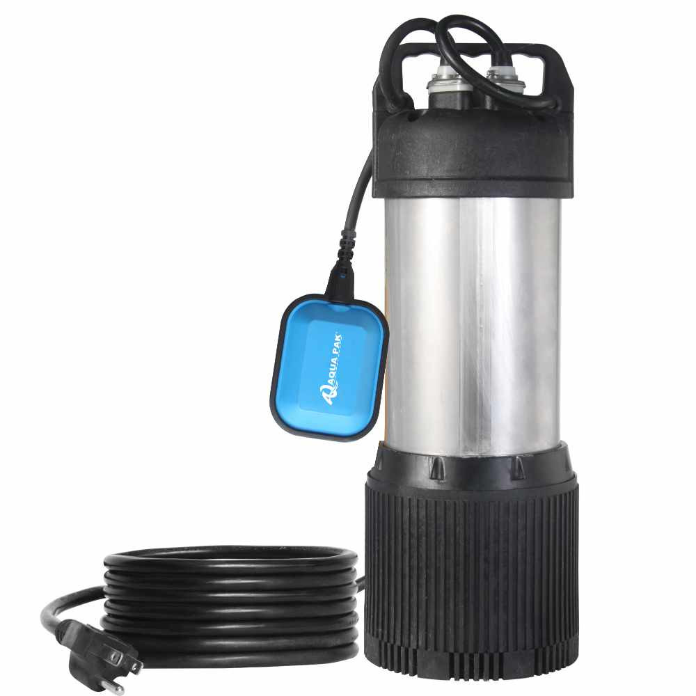 BOMBA SUMERGIBLE AGUA LIMPIA  KANKIPLUS44A-1127 MARCA AQUAPAK 3/4 HP 127 V